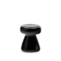 Manya side table made of black ceramic Ø 38 cm