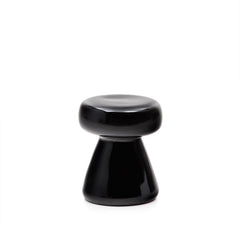 Manya side table made of black ceramic Ø 38 cm
