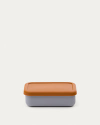 Boîte à lunch Lili en silicone orange et bleu