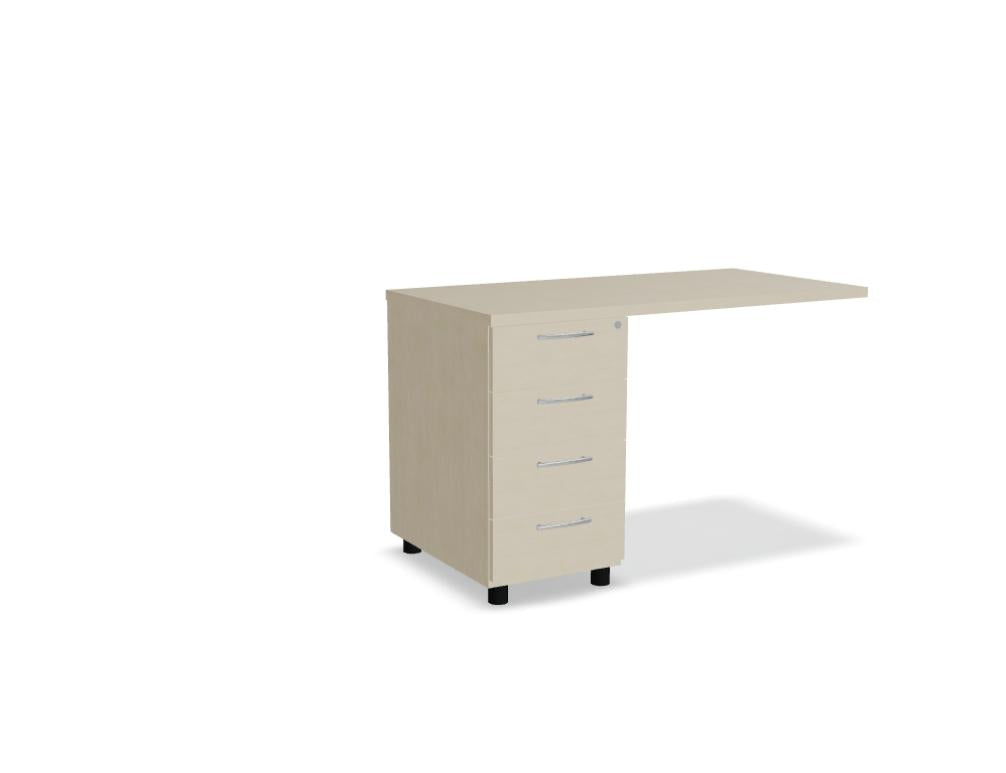 Standard KD1264 - Standcontainer in Weiss Pastell präsentiert im Onlineshop von KAQTU Design AG. Korpus ist von Mdd