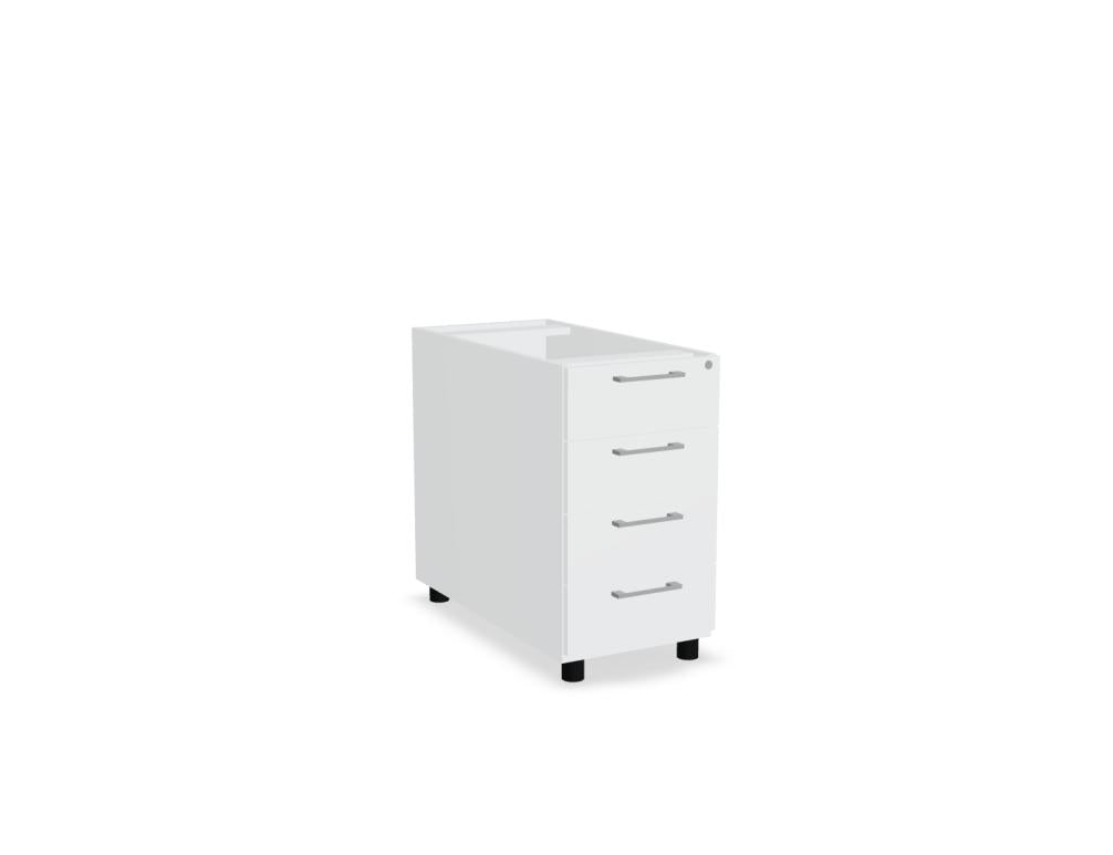 Standard KDT074 - Standcontainer in Eiche Natur präsentiert im Onlineshop von KAQTU Design AG. Korpus ist von Mdd