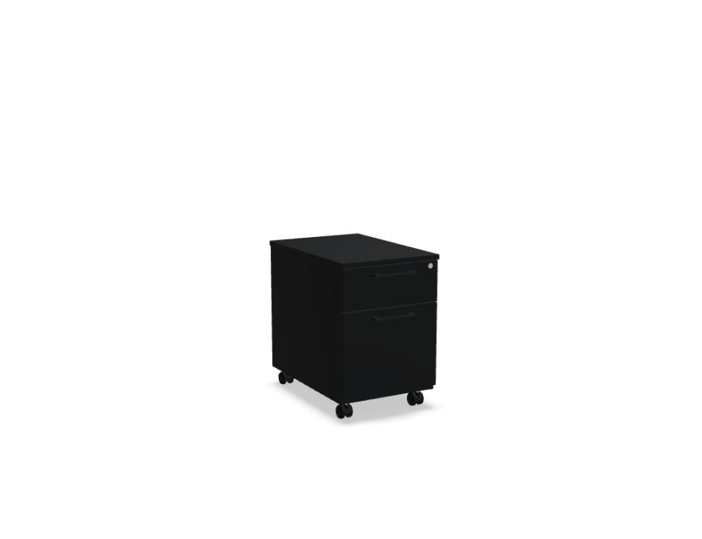 Basic KKT12 - Rollcontainer in Schwarz präsentiert im Onlineshop von KAQTU Design AG. Rollcontainer ist von Mdd