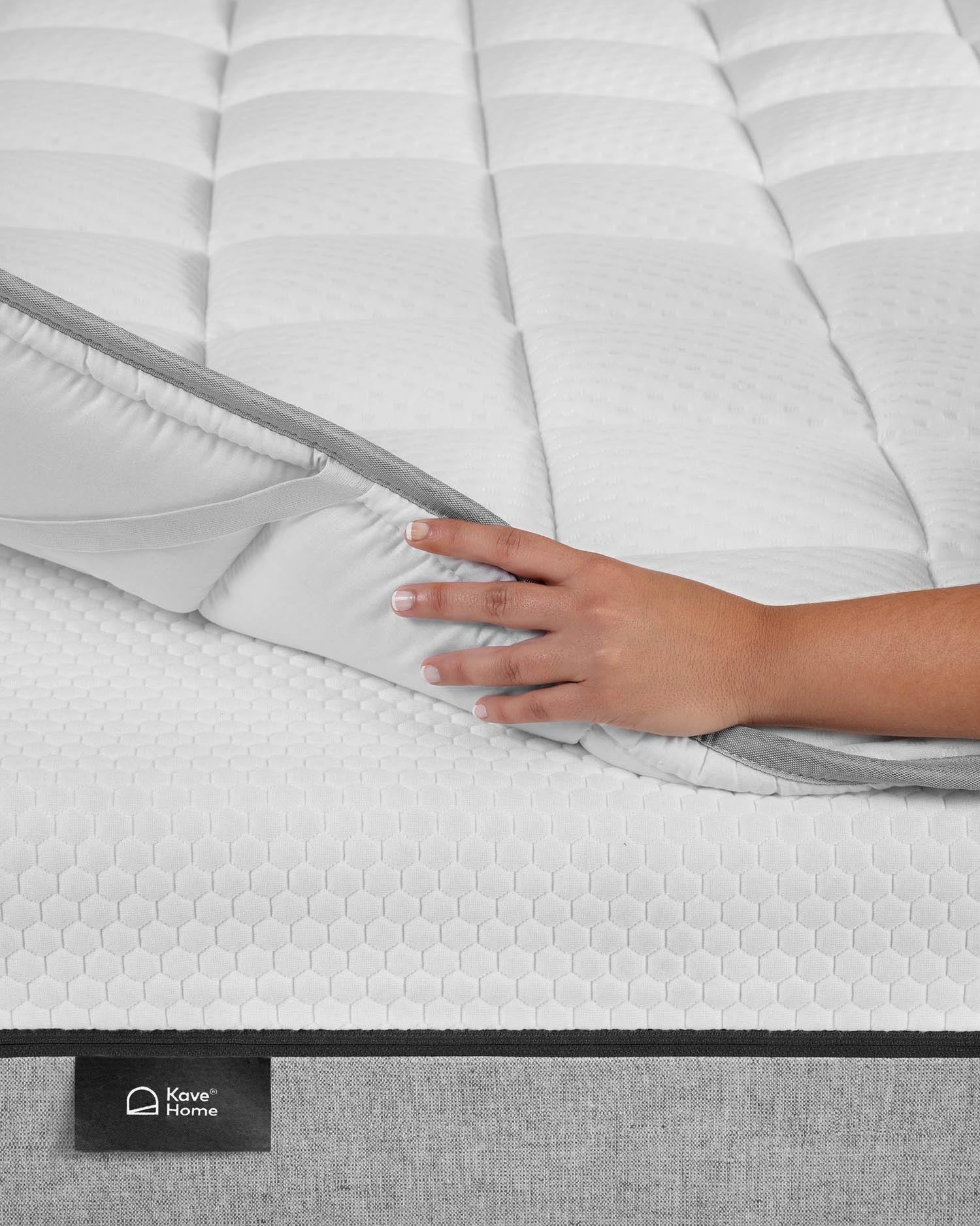 Topper Freya 90x200 cm von Kave Home: Komfortabler Matratzentopper für erholsamen Schlaf, hochwertig und langlebig.