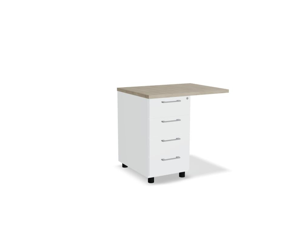 Basic KT864 - Standcontainer in Schwarz präsentiert im Onlineshop von KAQTU Design AG. Korpus ist von Mdd