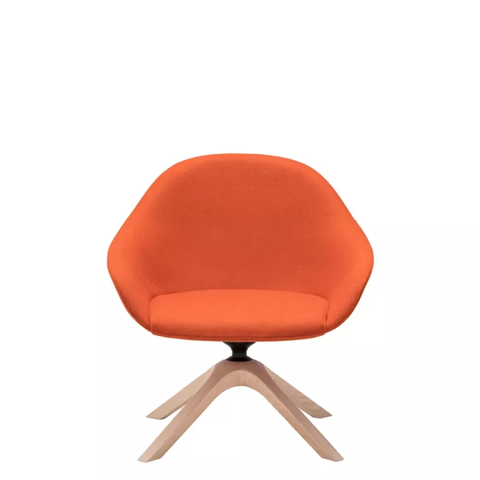 Next Lounge drehbar in Orange präsentiert im Onlineshop von KAQTU Design AG. Sessel ist von Andreu World