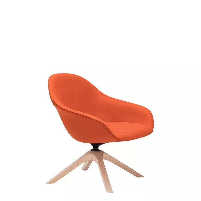 Next Lounge drehbar in Orange präsentiert im Onlineshop von KAQTU Design AG. Sessel ist von Andreu World