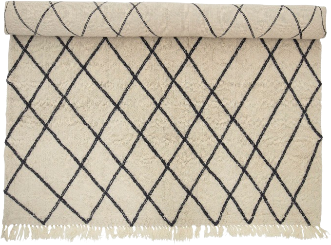 Anemette Teppich, Natur, Wolle - KAQTU Design