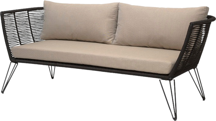 Mundo Sofa, Black, Metal - KAQTU Design