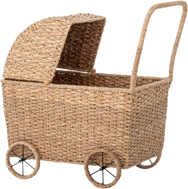 Susan Spielzeug-Kinderwagen, Natur, Bankuan-Gras - KAQTU Design