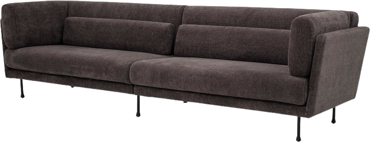 Grade Sofa, Grau, Polyester - KAQTU Design