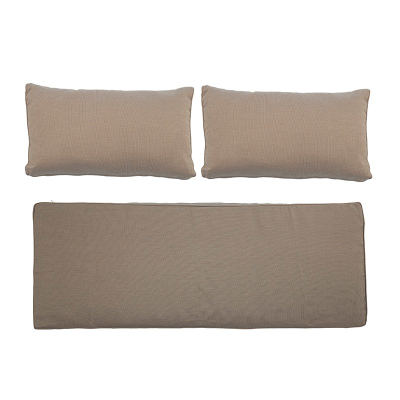 Mundo Cushion Cover (No Filling), Brown, Polyester in Brown präsentiert im Onlineshop von KAQTU Design AG. Deko Kissenbezug ist von Bloomingville