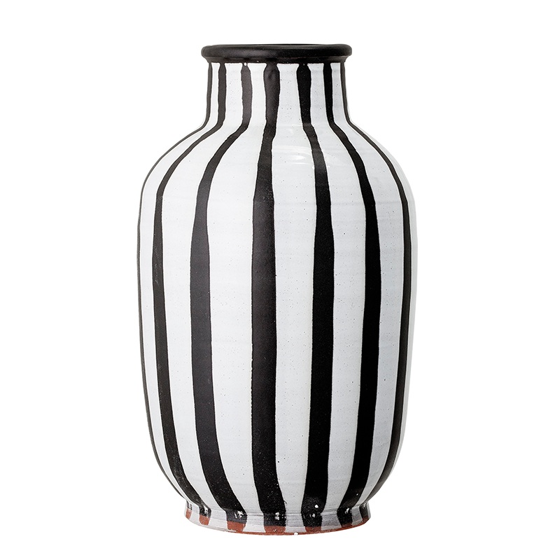 Schila Deko-Vase, Weiá, Terrakotta in White präsentiert im Onlineshop von KAQTU Design AG. Vase ist von Bloomingville
