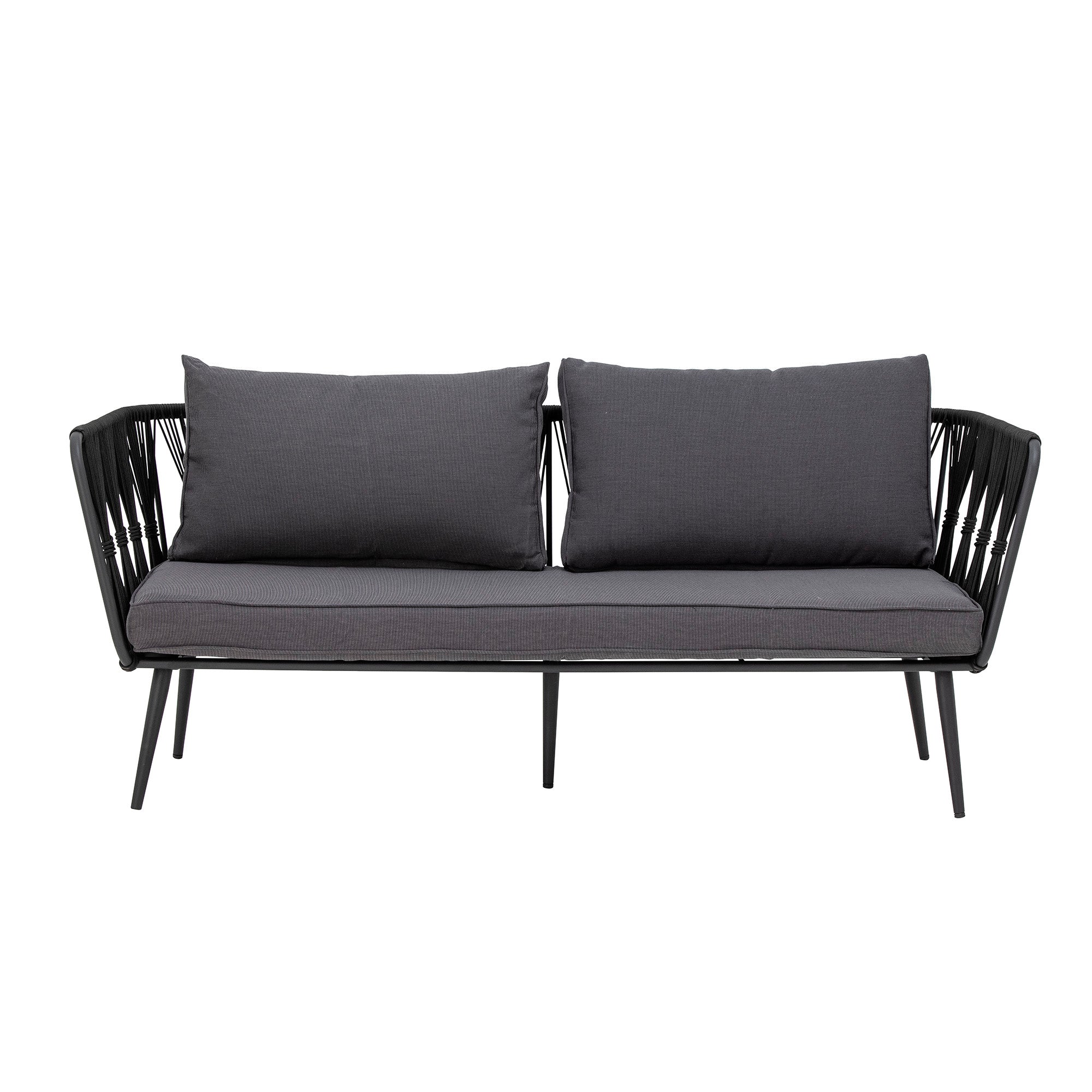 Pavone Sofa, Schwarz, Metall in Black präsentiert im Onlineshop von KAQTU Design AG. Lounge Sofa ist von Bloomingville