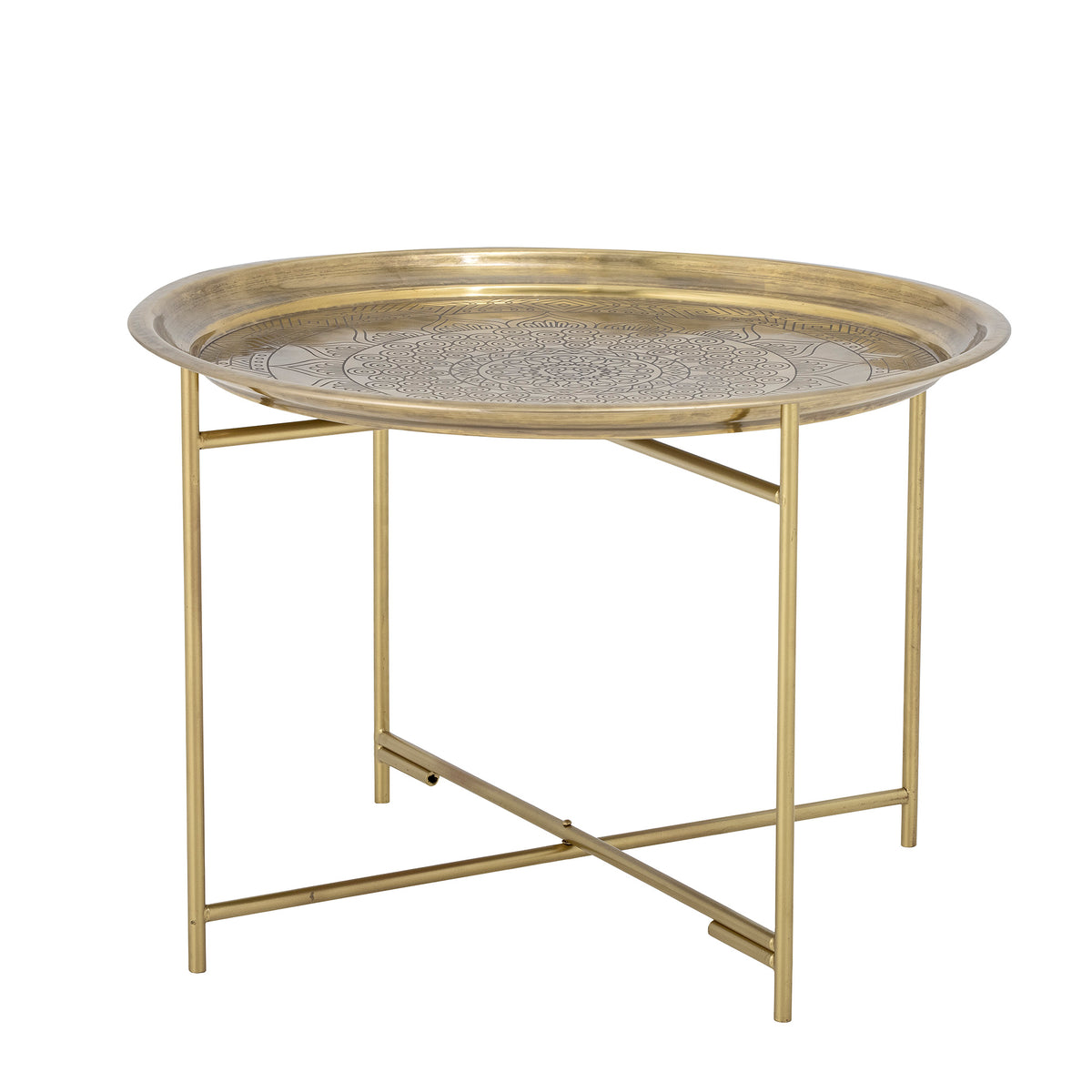 Dalia Tablett-Tisch, Messing, Eisen in Bronze präsentiert im Onlineshop von KAQTU Design AG. Beistelltisch ist von Bloomingville