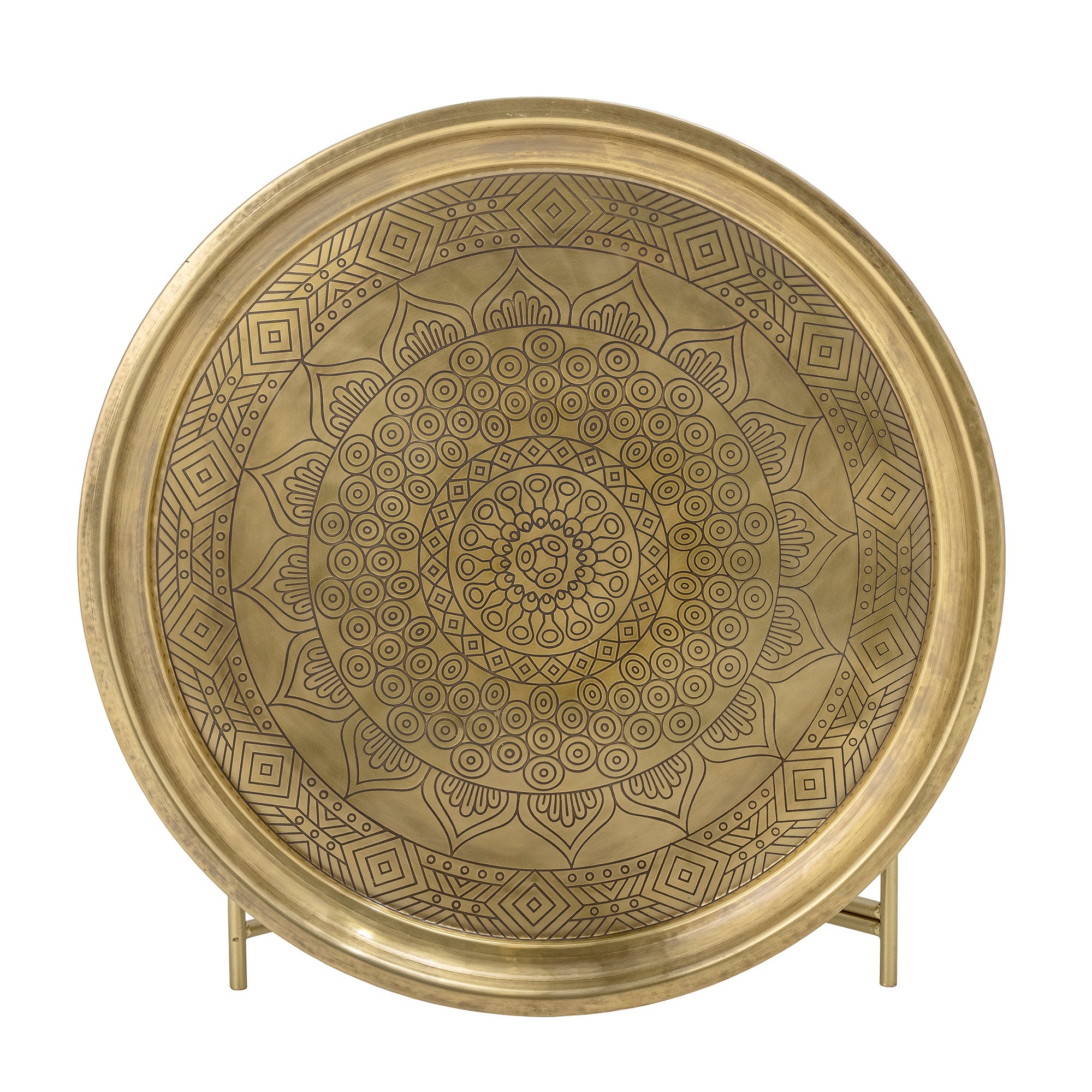 Dalia Tablett-Tisch, Messing, Eisen in Bronze präsentiert im Onlineshop von KAQTU Design AG. Beistelltisch ist von Bloomingville