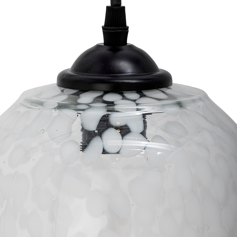 Gisele Hängeleuchte, Weiá, Glas in White präsentiert im Onlineshop von KAQTU Design AG. Pendelleuchte ist von Bloomingville