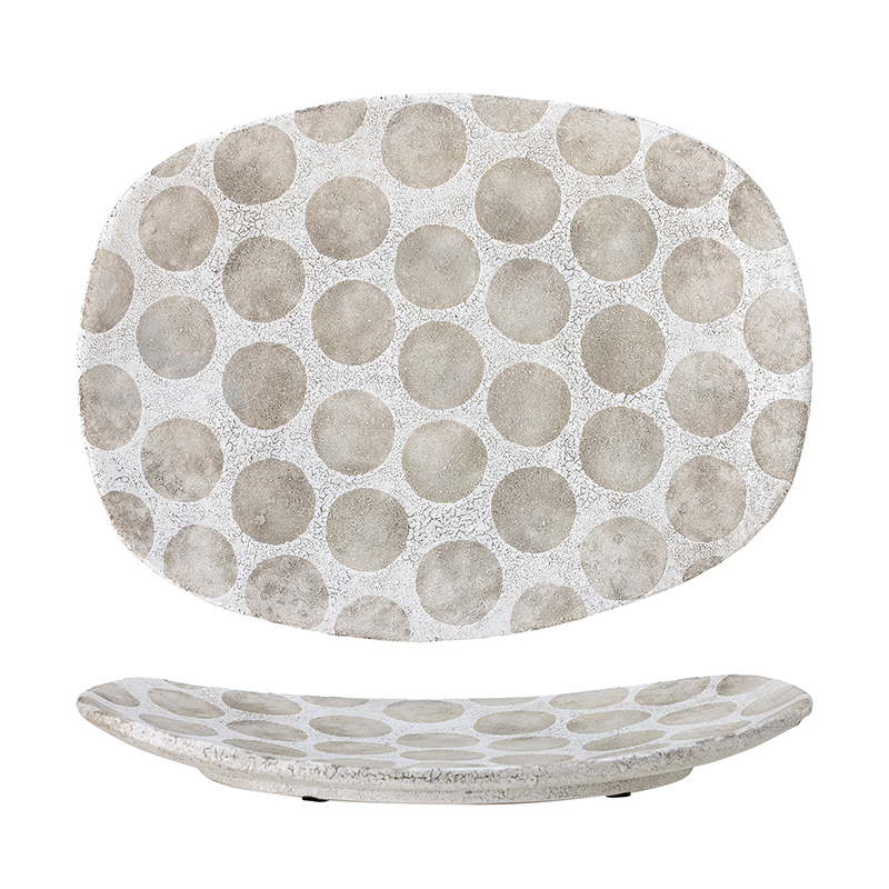 Felan Tablett, Weiá, Terrakotta in White präsentiert im Onlineshop von KAQTU Design AG. Tablett ist von Bloomingville
