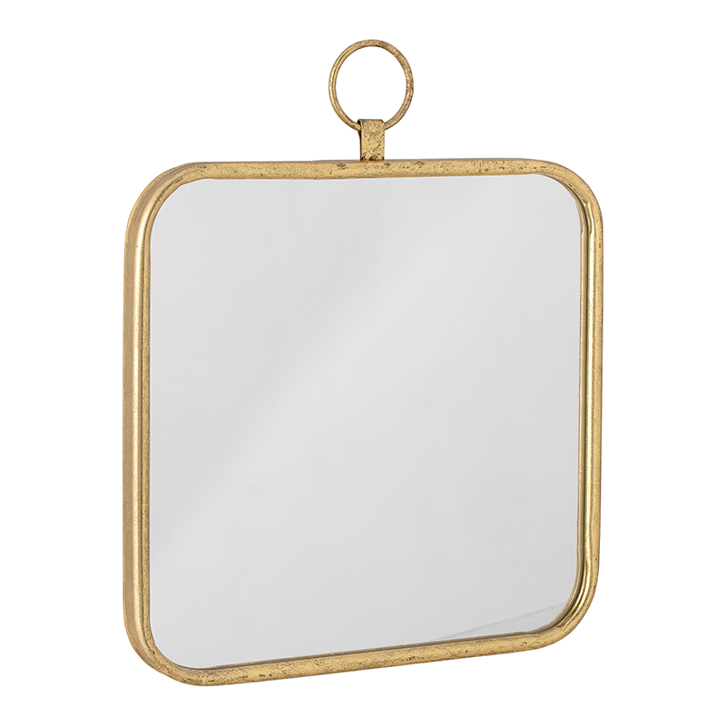 Panill Wand-Spiegel, Brass, Metall in Brass präsentiert im Onlineshop von KAQTU Design AG. Spiegel ist von Bloomingville
