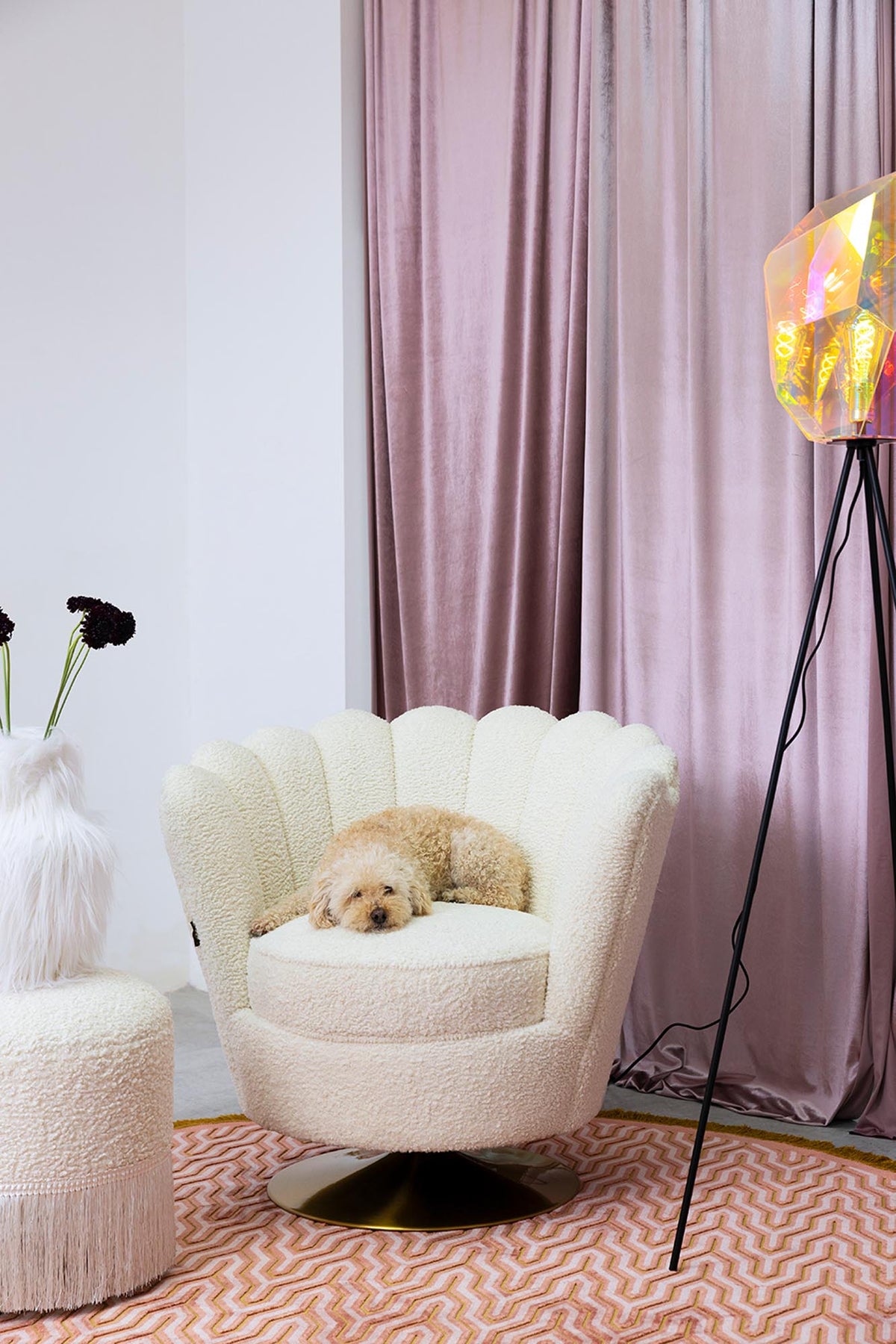 MOTHER OF ALL SHELLS Loungesessel in Weiss präsentiert im Onlineshop von KAQTU Design AG. Sessel ist von Bold Monkey