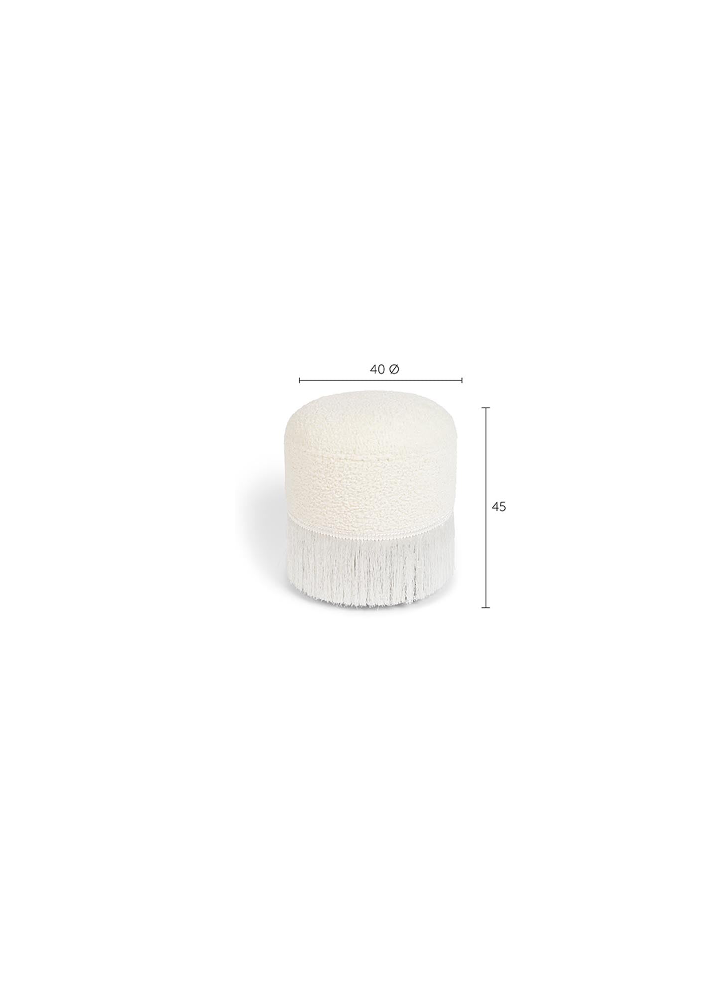 Luxuriöser Pouf von Bold Monkey für trendige Wohnraumgestaltung.