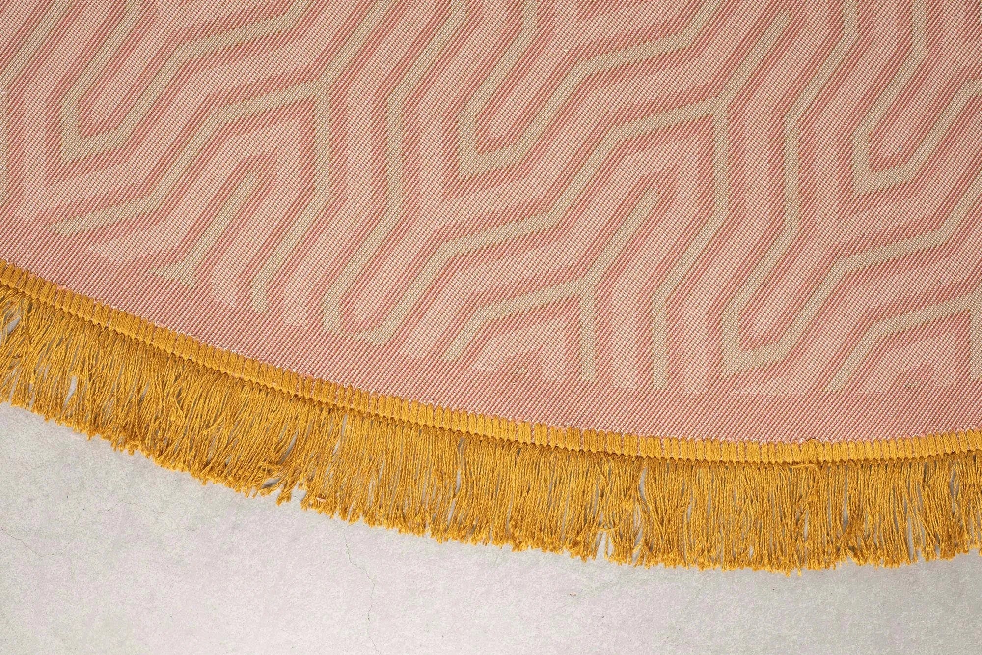 Luxuriöser runder Teppich in Pink, 200 cm, von Bold Monkey.