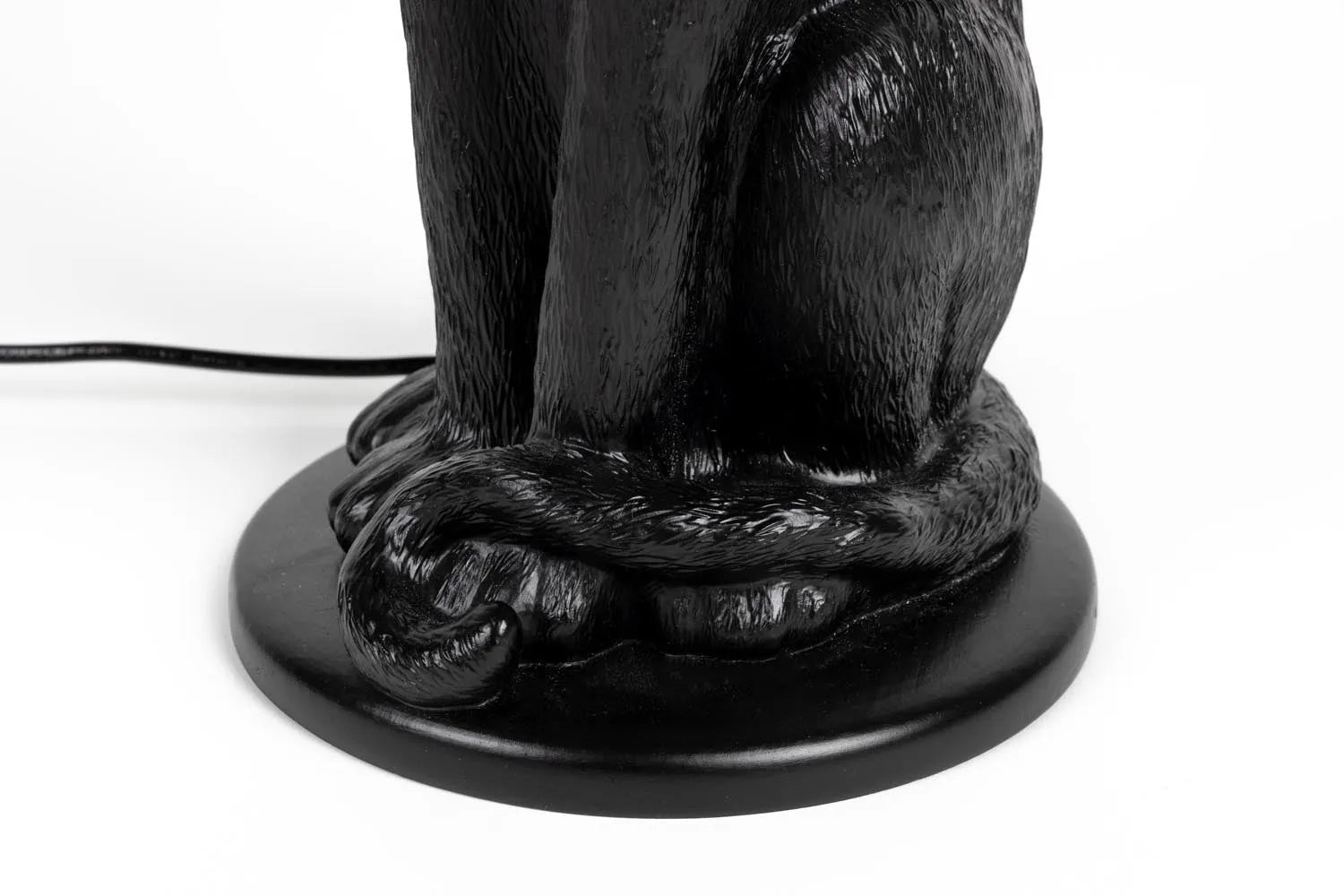 Luxuriöse Stehlampe mit schwarzem Panther von Bold Monkey.