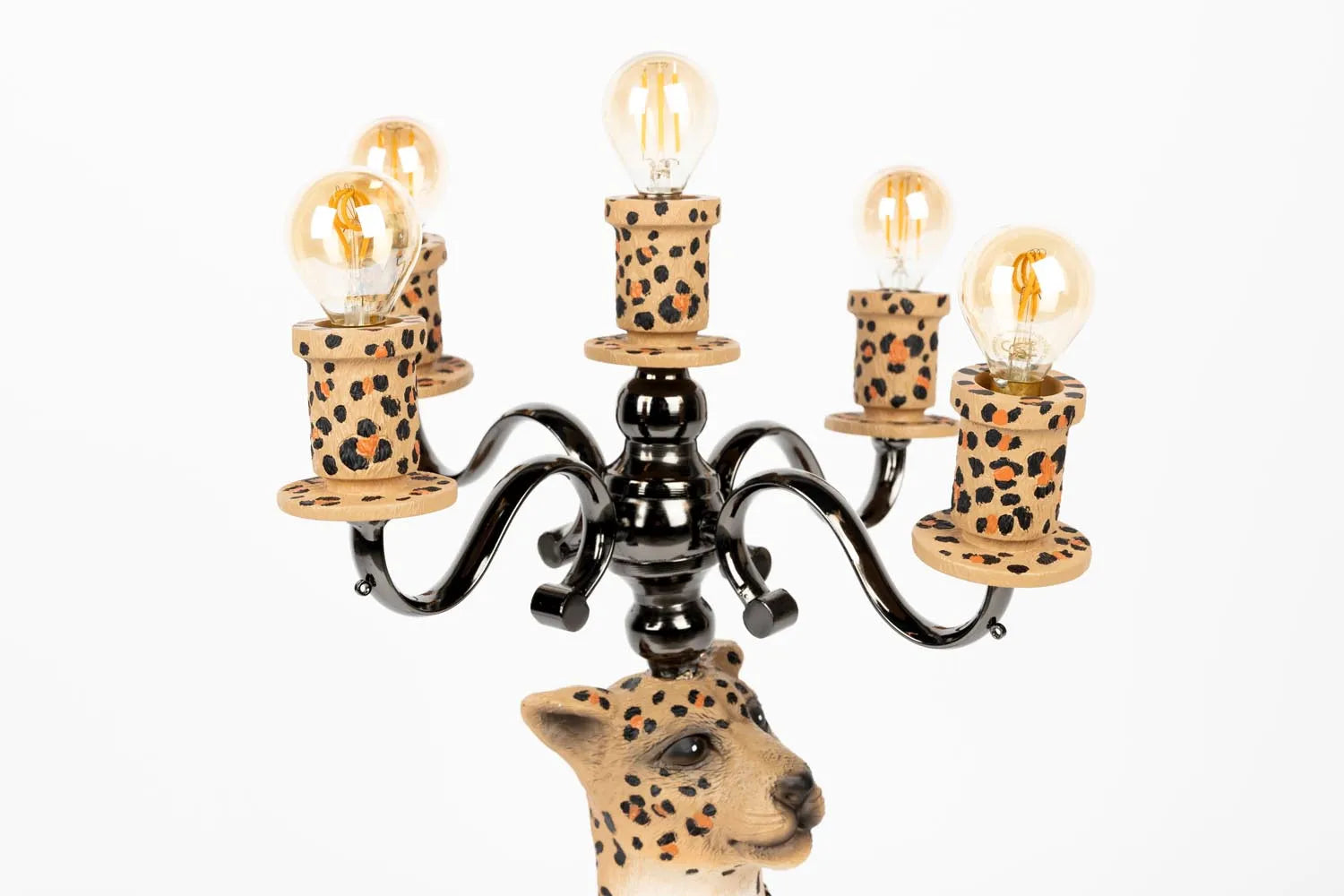 Stehlampe mit majestätischem Panther-Muster von Bold Monkey.