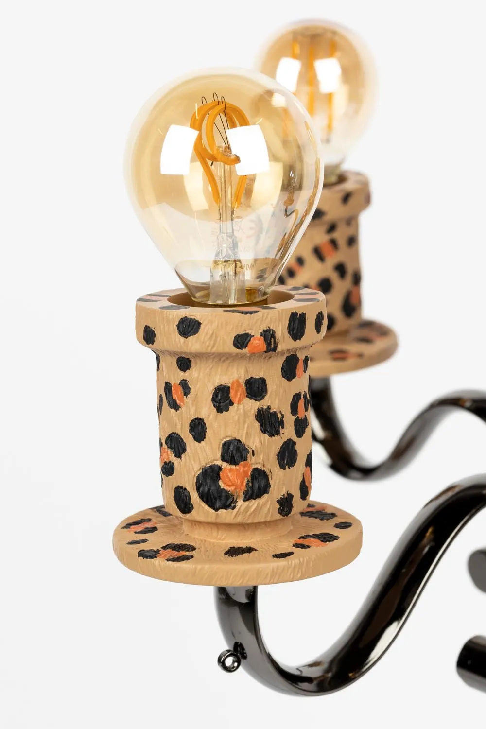 Exotische Stehlampe mit einzigartigem Panther-Look von Bold Monkey.