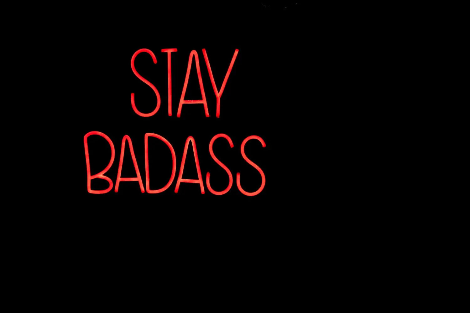 Erhellen Sie Ihr Zuhause mit dem stilvollen Badass LED Neon Wandschild.