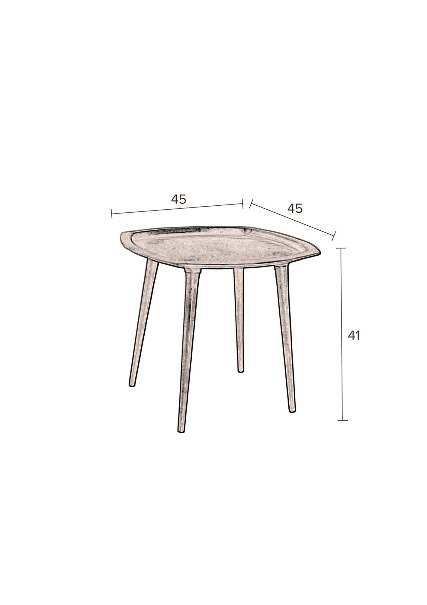 Eleganter Beistelltisch Abbas: Dutchbone-Design für Ihr Zuhause.