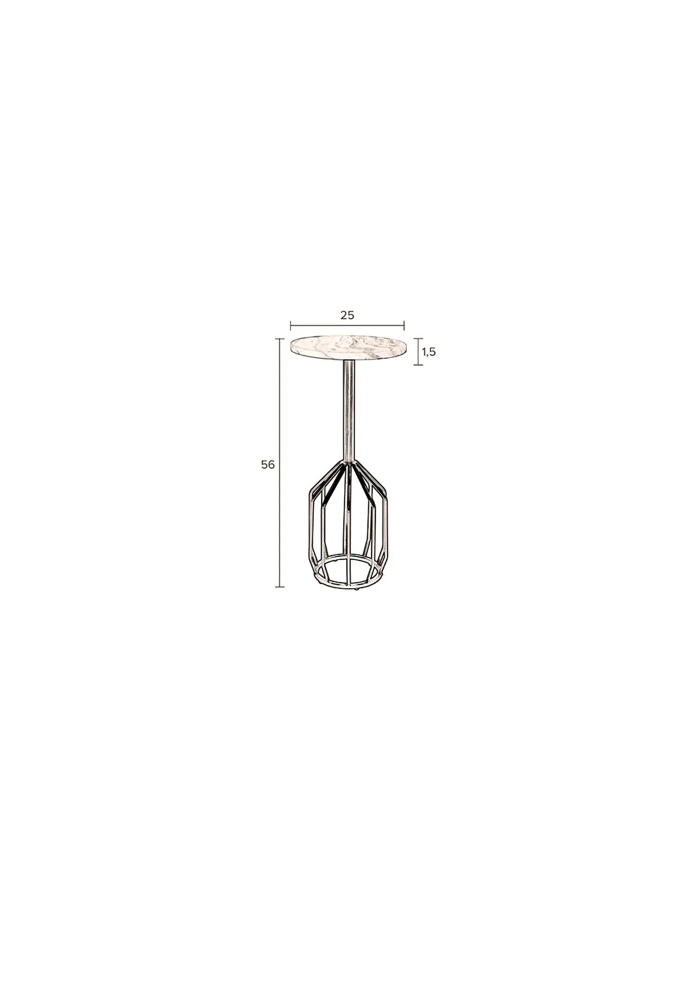 Dutchbone Salerno: Moderner Beistelltisch mit zeitlosem Design.