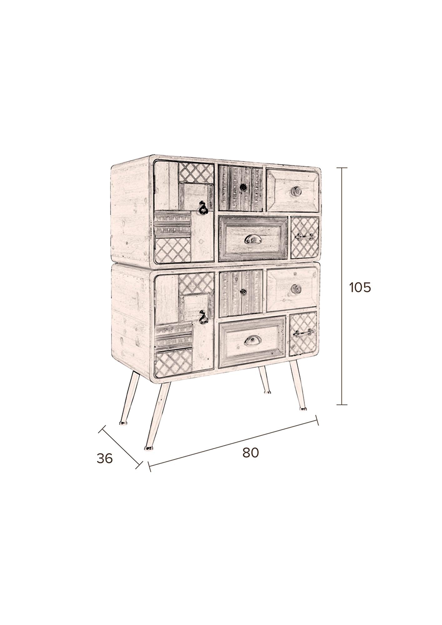 Dutchbone Cabinet Jove: Stilvoller Stauraum mit modernem Flair.