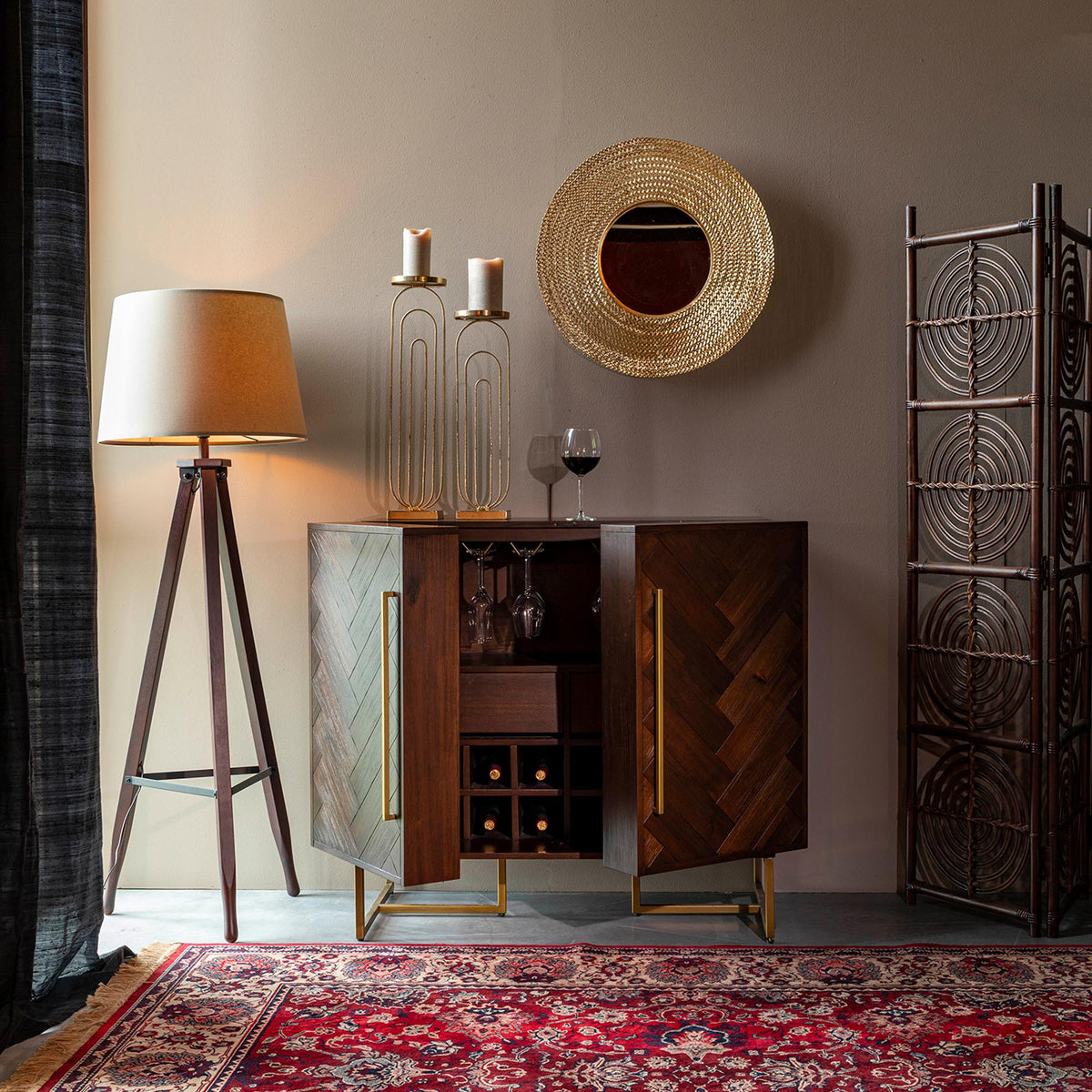 Teppich BID in Rot präsentiert im Onlineshop von KAQTU Design AG. Teppich ist von Dutchbone