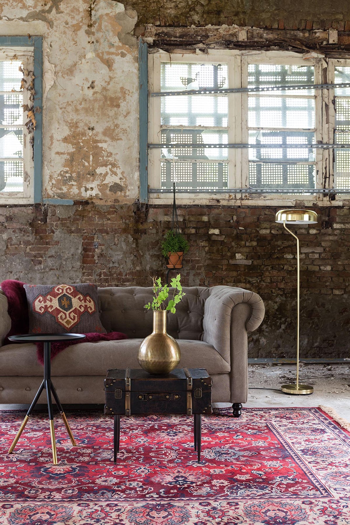 Teppich BID in Rot präsentiert im Onlineshop von KAQTU Design AG. Teppich ist von Dutchbone