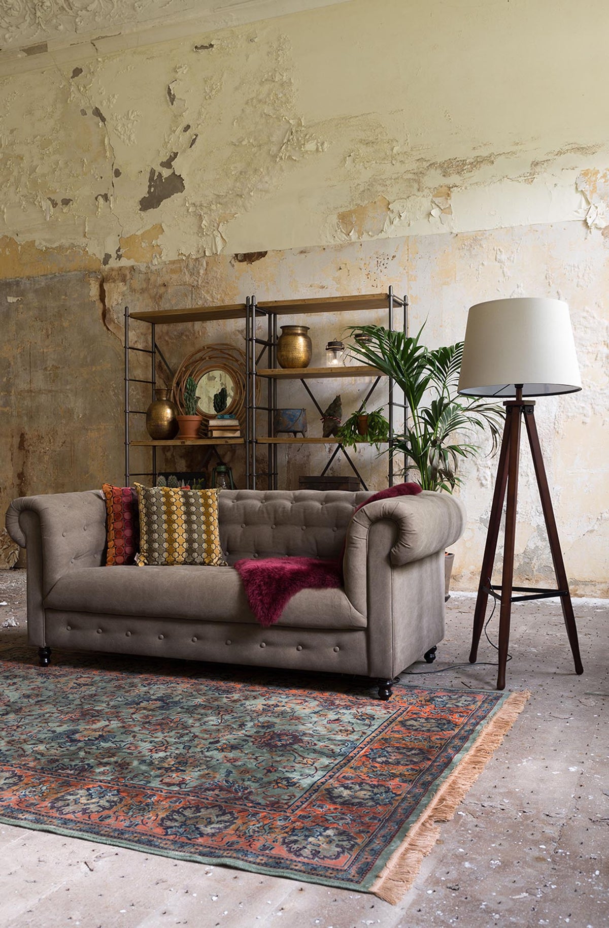 Teppich BID in Grün präsentiert im Onlineshop von KAQTU Design AG. Teppich ist von Dutchbone