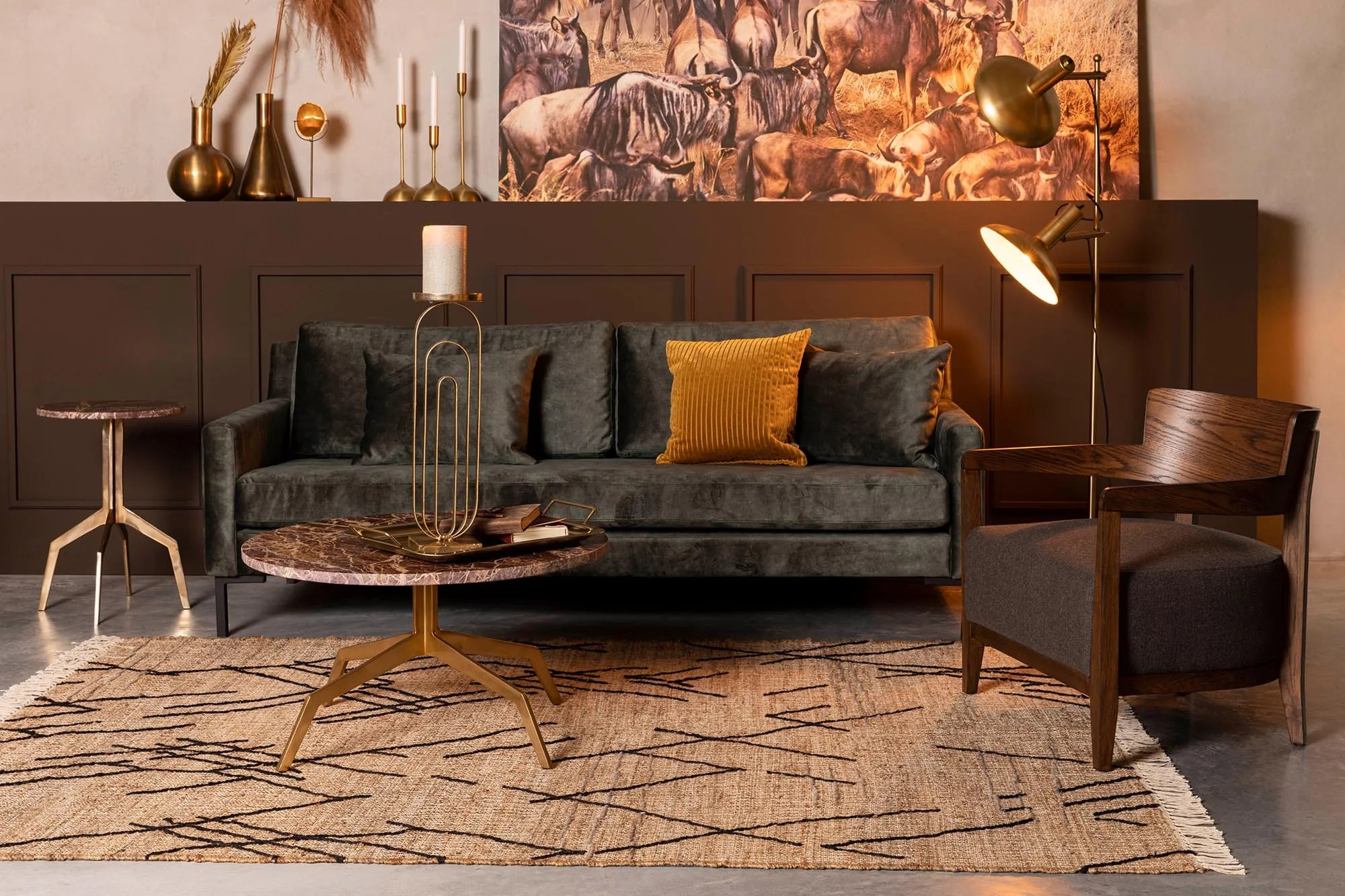 Teppich Ishank: Exquisite Handwerkskunst für Ihr stilvolles Interieur.