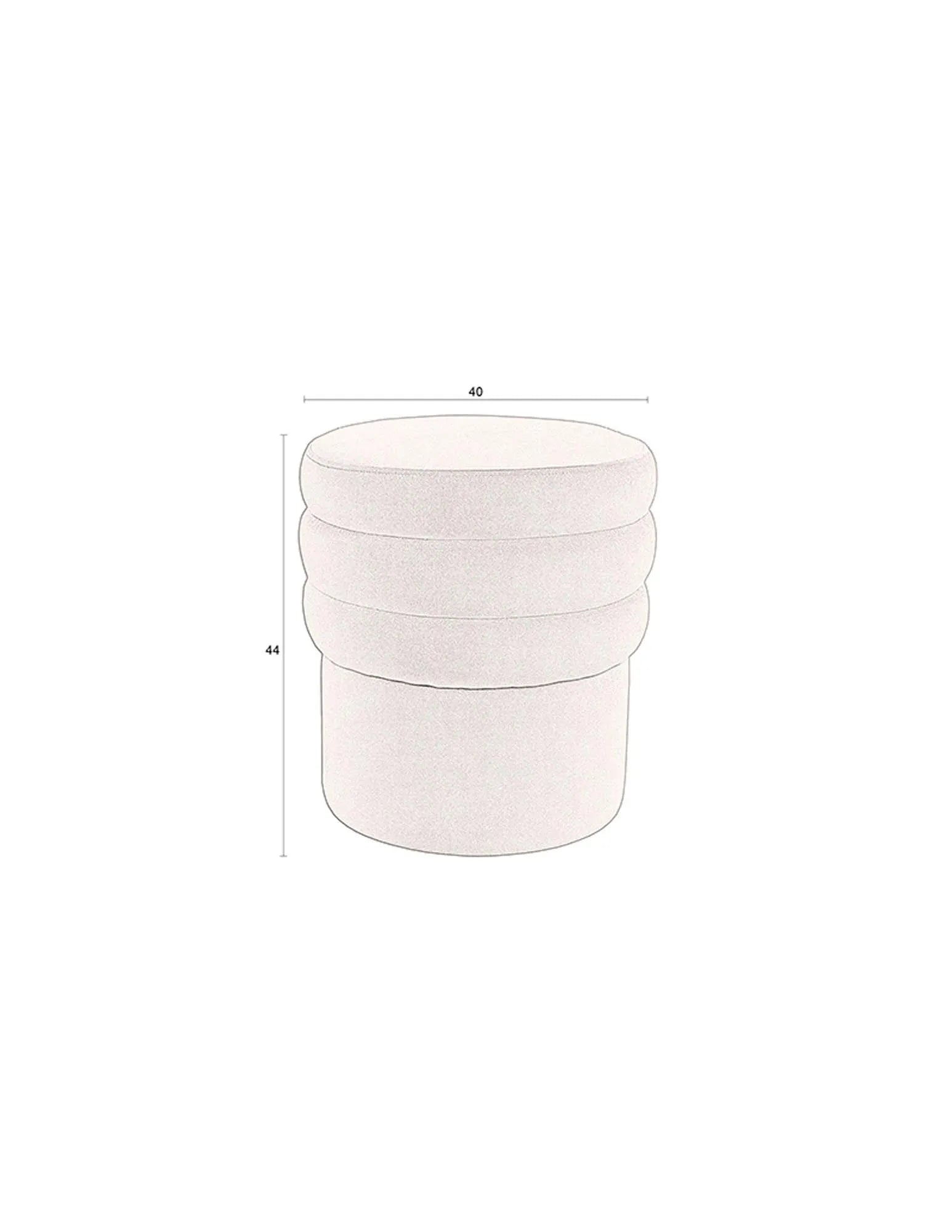 Dutchbone Hocker Aditi: Eleganz und Komfort für Ihr Zuhause.