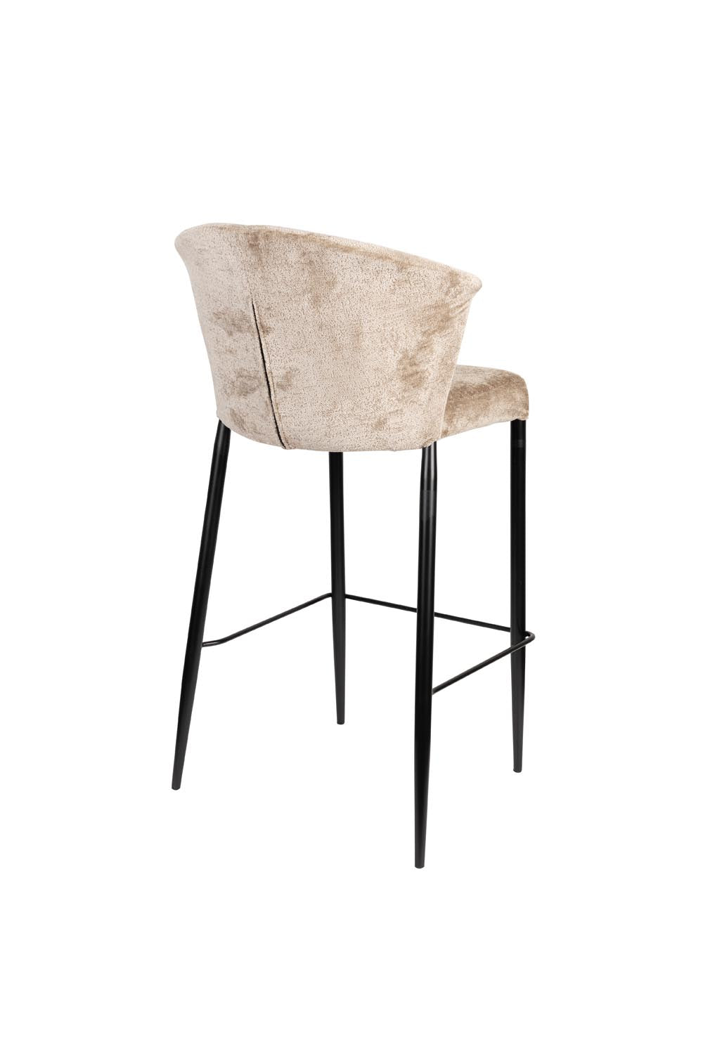 Eleganter Barhocker Georgia Beige: Komfort trifft auf Dutchbone-Stil.
