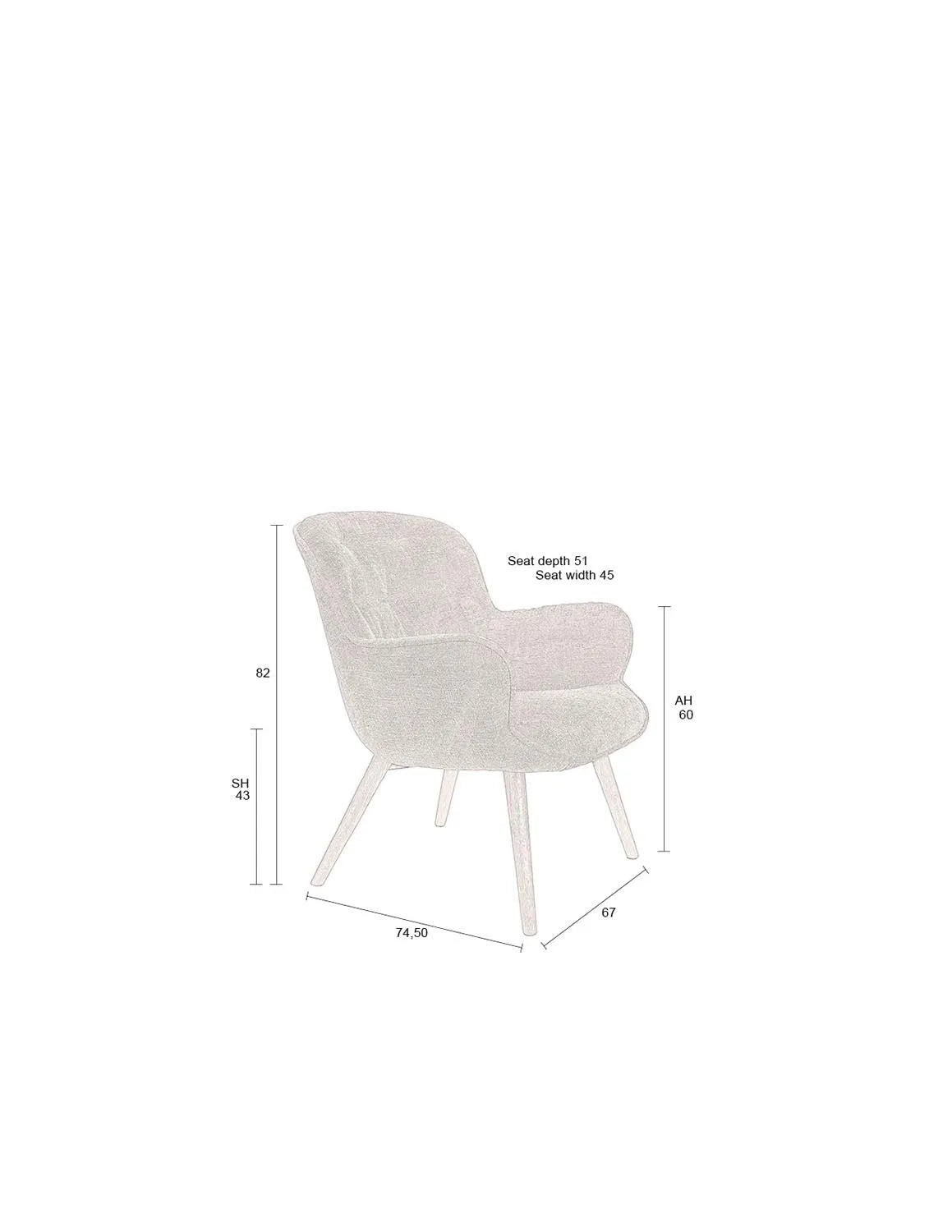 Eleganter Loungesessel Lenn Terra: Dutchbone's Komfort-Highlight.