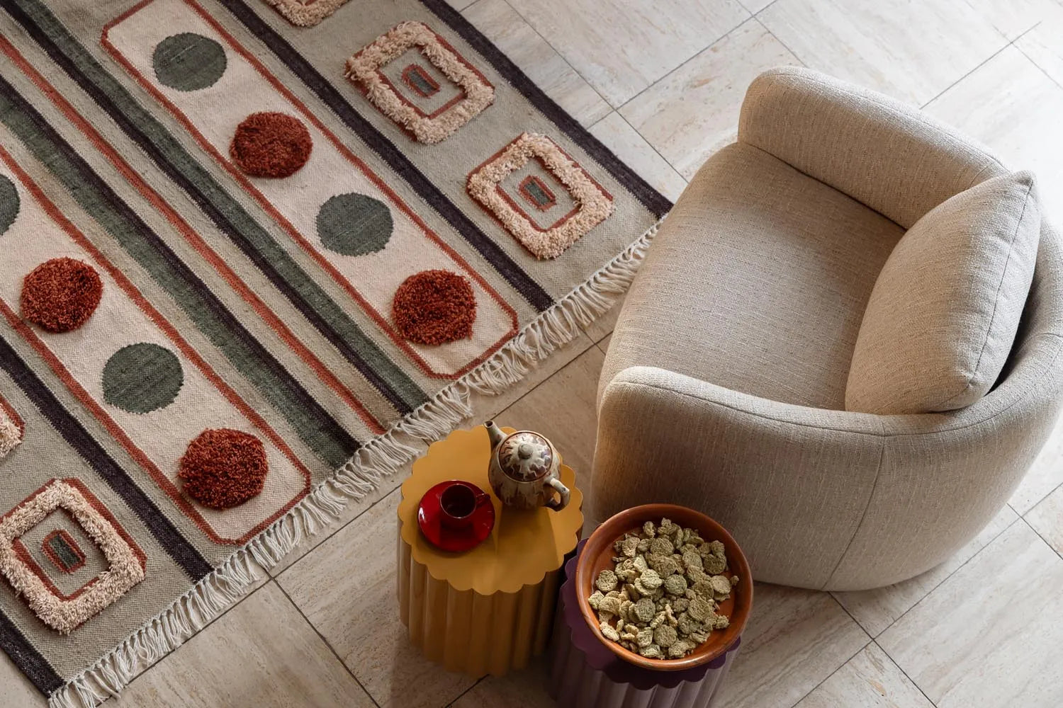 Dutchbone Haydon Teppich: Vintage-Charme in 160x230 für Ihr Zuhause.