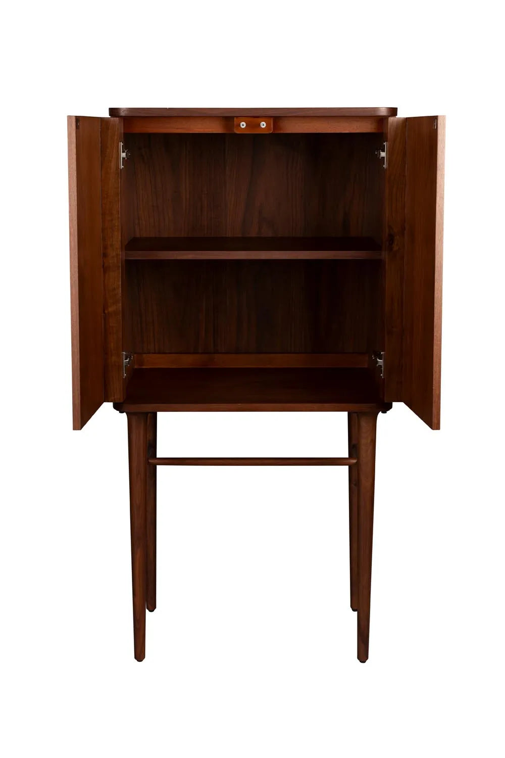 Eleganter Dutchbone Morrison Schrank mit Walnussfurnier und Stauraum.