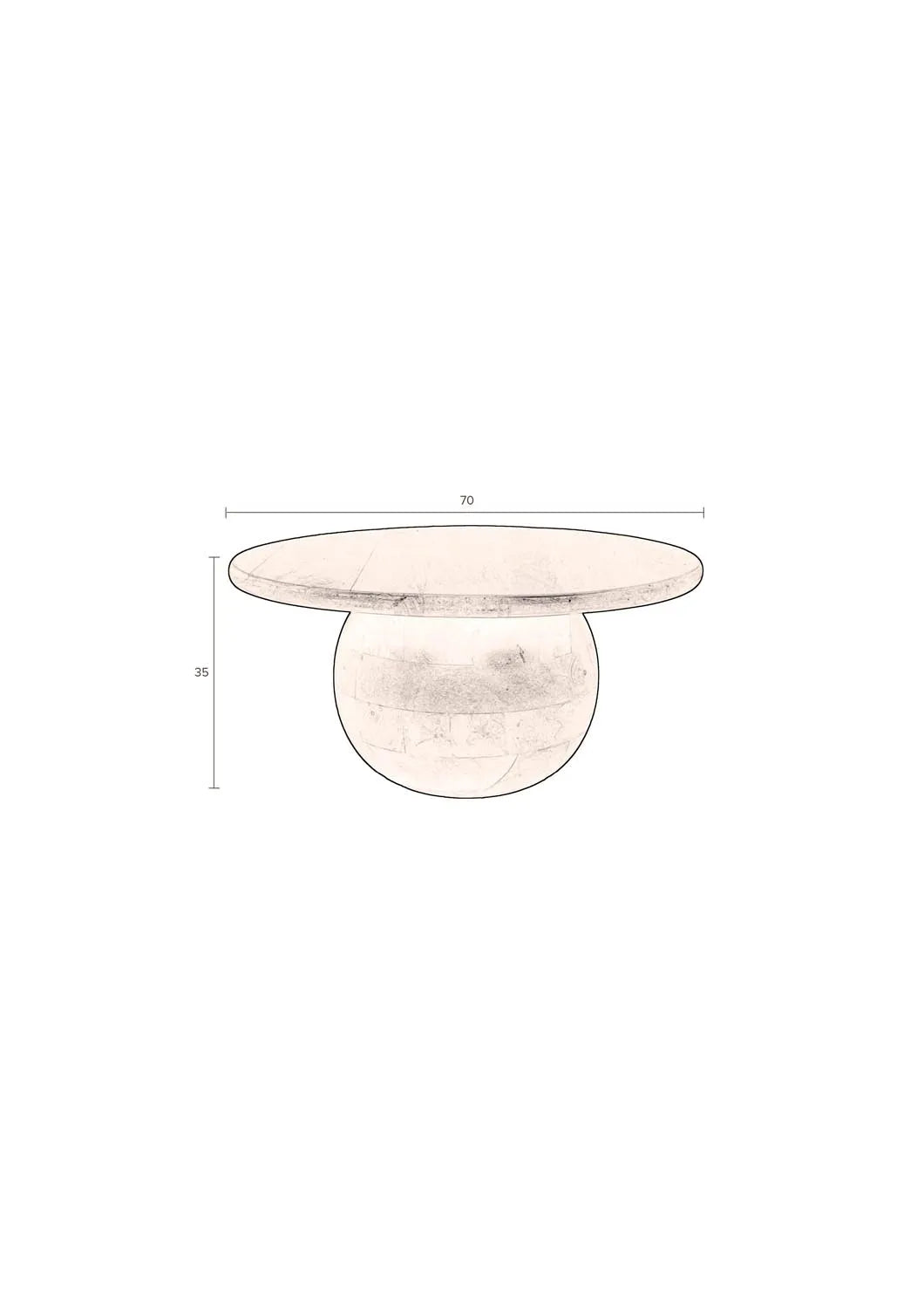 Couchtisch Oblivian: Rustikales Mangoholz trifft auf modernes Design.