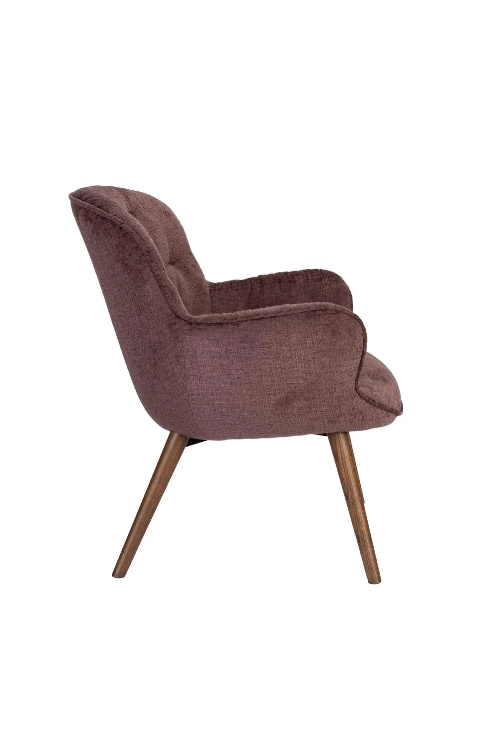 Dutchbone Loungesessel Lenn: Eleganz in Pflaume für Ihr Zuhause.