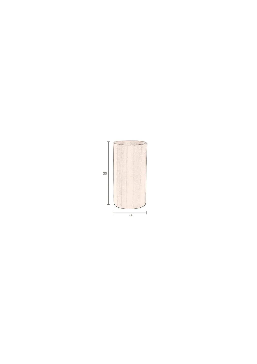 Stilvolle Dutchbone Vase Rander Beige: Handgefertigtes Designwunder.
