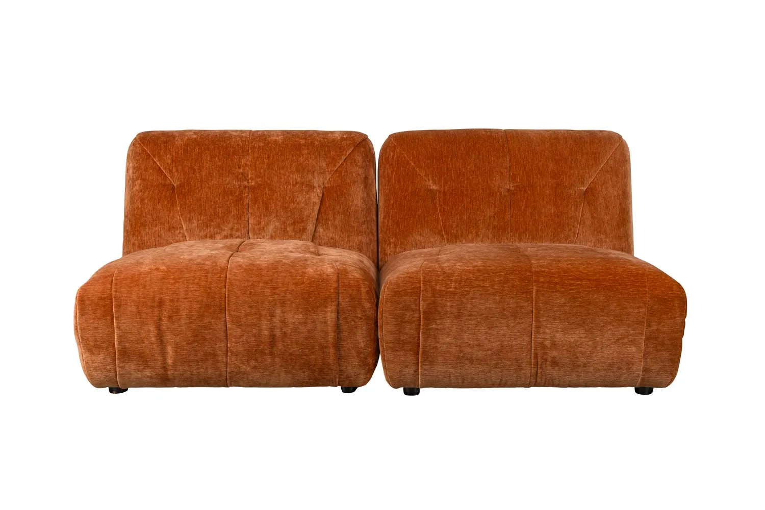 Dutchbone Giada 2-Sitzer: Modernes Design in erdigem Terra-Ton.