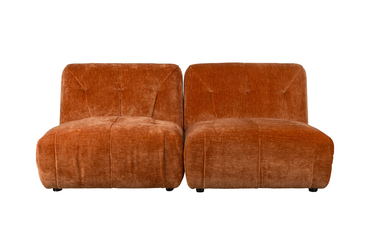 Dutchbone Giada 2-Sitzer: Modernes Design in erdigem Terra-Ton.