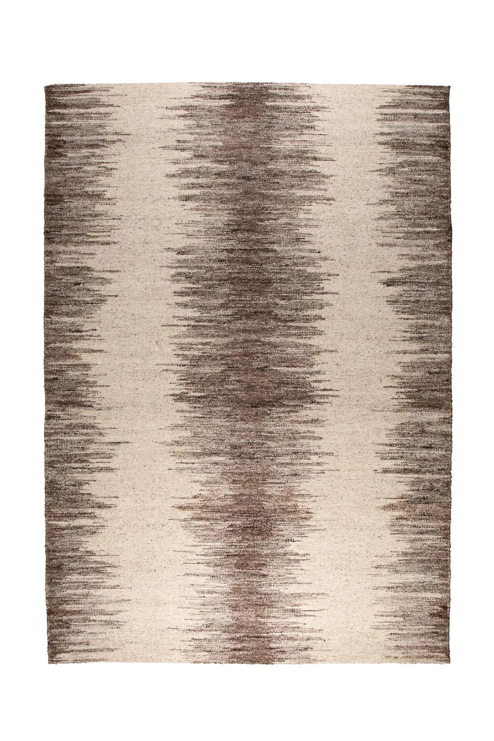 Teppich Rhea 200x300 von Dutchbone: Stilvolles Statement mit langlebigem Polyester-Woll-Mix, harmonischen Creme-Brauntönen und Vintage-Touch.