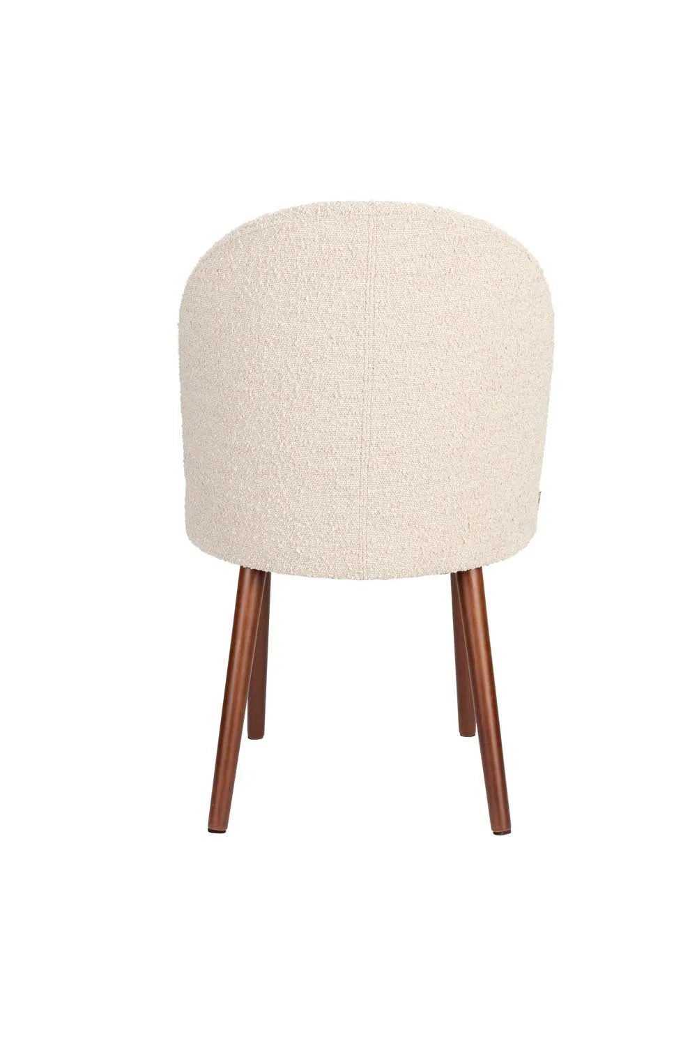 Dutchbone Stuhl Barbara: Stilvoller Bouclé-Komfort in Beige.
