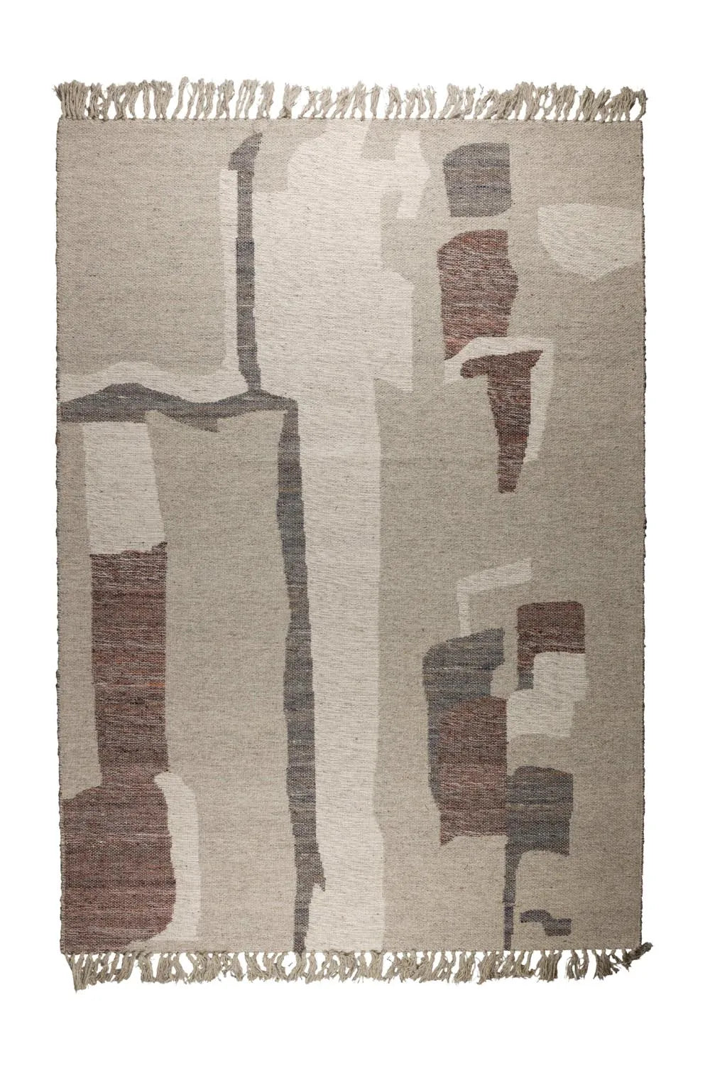 Teppich Caminito 160x230 von Dutchbone: Stilvoller Wollteppich mit Vintage-Look, harmonischen Farben und einzigartigem Design.