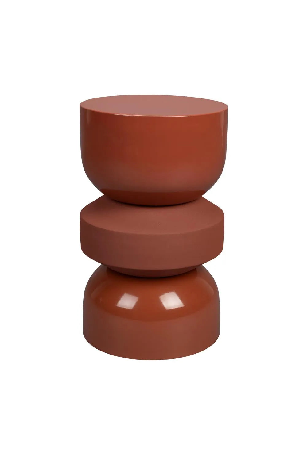 Der Hocker Apollo Terra von Dutchbone: Retro-Charme, robustes Design, vielseitig einsetzbar, inspiriert von den 70ern.